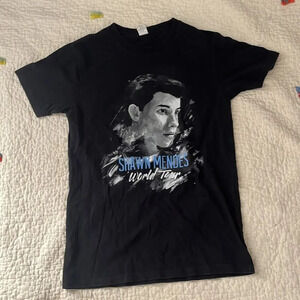 Shawn Mendes Shirt Adult Men's Size xs 2016 World Tour Black Short Sleeve